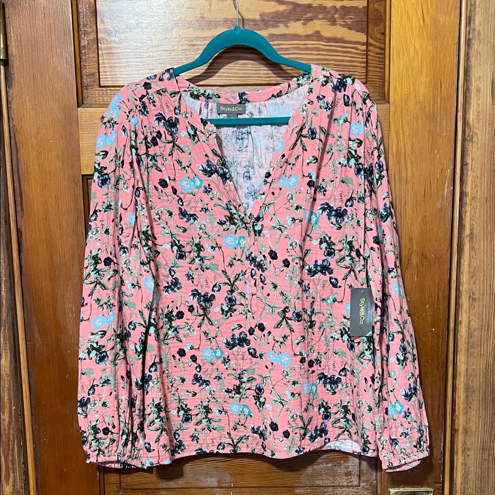 Style & Co Top NWT Size XL Soft 100% Cotton
